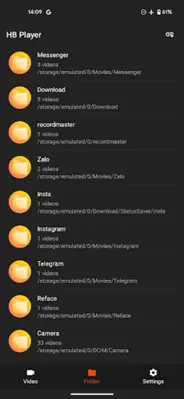 HB Video Player android App screenshot 2